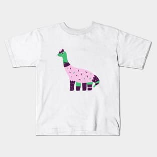 Cartoon Brachiosaurus Kids T-Shirt